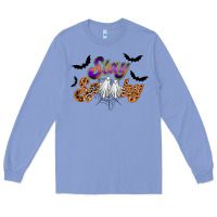 Colony Blue stay spooky Long Sleeve Tee - RacoonDesign
