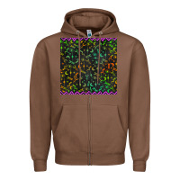 Chestnut halloween witch symbols seamless pattern Zipper Hoodie - BundleAndBundleShop