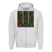 Dove Grey halloween witch symbols seamless pattern Zipper Hoodie - BundleAndBundleShop