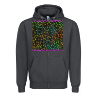 Smoke halloween witch symbols seamless pattern Zipper Hoodie - BundleAndBundleShop