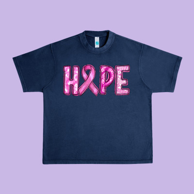 Breast Cancer Hope Urban Heavy Tee Designed By Ranaportraitstore