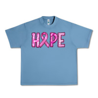 Pebble Blue breast cancer hope Urban Heavy Tee - RanaPortraitStore