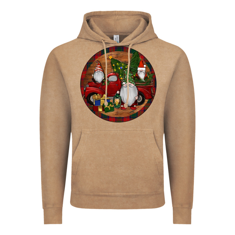 Gnome Truck Christmas Vintage Hoodie by RanaPortraitStore | Teevron