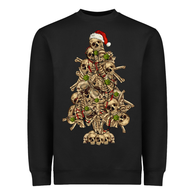 Skeleton Christmas Tree Heavyweight Sweatshirt by RanaPortraitStore | Teevron