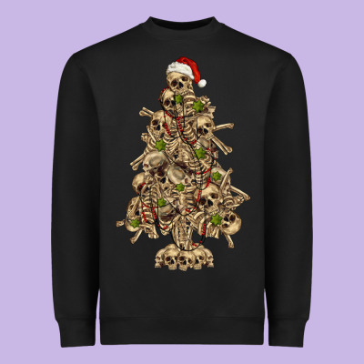 Heavyweight Sweatshirt Skeleton Christmas Tree