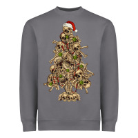Storm Skeleton Christmas Tree Heavyweight Sweatshirt - RanaPortraitStore