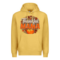 Antique Gold Thankful Mama Premium Hoodie - MaliasSmallBusiness