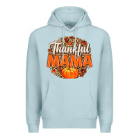 Blue Mist Thankful Mama Premium Hoodie - MaliasSmallBusiness