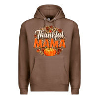 Chestnut Thankful Mama Premium Hoodie - MaliasSmallBusiness