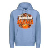 Colony Blue Thankful Mama Premium Hoodie - MaliasSmallBusiness