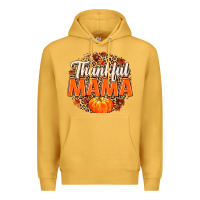 Mustard Thankful Mama Premium Hoodie - MaliasSmallBusiness