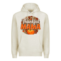 Oatmeal Heather Thankful Mama Premium Hoodie - MaliasSmallBusiness