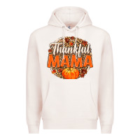 Pale Pink Thankful Mama Premium Hoodie - MaliasSmallBusiness