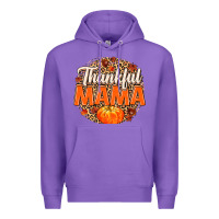 Purple Thankful Mama Premium Hoodie - MaliasSmallBusiness
