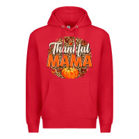 Red Thankful Mama Premium Hoodie - MaliasSmallBusiness