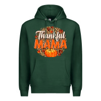Sports Green Thankful Mama Premium Hoodie - MaliasSmallBusiness