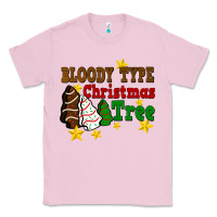 Bubblegum Pink Bloody Type Christmas Tree Classic Tee - FaDigitalArtStudio