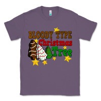 Lavender Bloody Type Christmas Tree Classic Tee - FaDigitalArtStudio