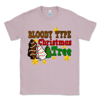 Lilac Bloody Type Christmas Tree Classic Tee - FaDigitalArtStudio