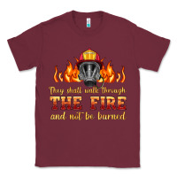 Burgundy the fire with firefighter air mask Classic Tee - HRA Design Shop