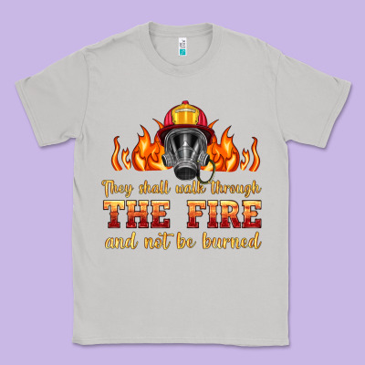 The Fire With Firefighter Air Mask Classic Tee Designed By Hra Design Shop