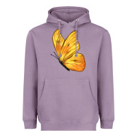 Lavender Flying Cloudless Sulphur Butterfly Heavyweight Hoodie - LillyAllenDesigns