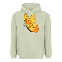 Matcha Flying Cloudless Sulphur Butterfly Heavyweight Hoodie - LillyAllenDesigns