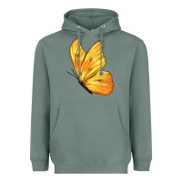 Sage Flying Cloudless Sulphur Butterfly Heavyweight Hoodie - LillyAllenDesigns