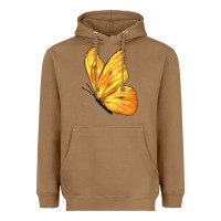 Toasted Coconut Flying Cloudless Sulphur Butterfly Heavyweight Hoodie - LillyAllenDesigns