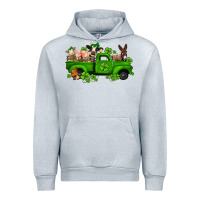 Heather Grey st patricks farm animals truck Urban Hoodie - Jasminsmagicworld