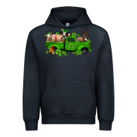 Navy st patricks farm animals truck Urban Hoodie - Jasminsmagicworld
