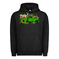 Pigment Black st patricks farm animals truck Urban Hoodie - Jasminsmagicworld
