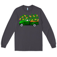 Smoke st patricks shamrock gold truck Long Sleeve Tee - FaDigitalArtStudio