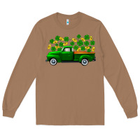 Toasted Coconut st patricks shamrock gold truck Long Sleeve Tee - FaDigitalArtStudio