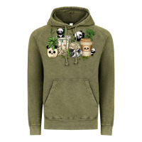 Vintage Olive panda coffee cups Vintage Hoodie - texasbilliewilder