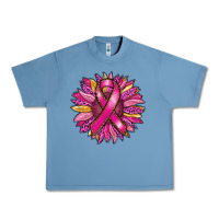 Pebble Blue breast cancer sunflower Urban Heavy Tee - RanaPortraitStore