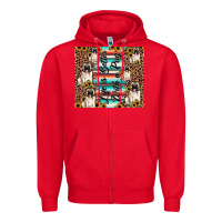 Red life is better with a pug Zipper Hoodie - JahusDesignShop