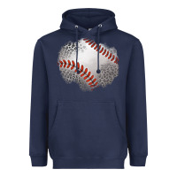 Navy leopard baseball patch Heavyweight Hoodie - Jasminsmagicworld