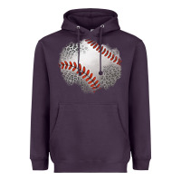 Plum leopard baseball patch Heavyweight Hoodie - Jasminsmagicworld