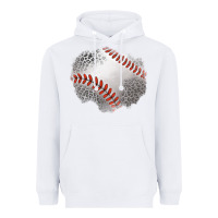 White leopard baseball patch Heavyweight Hoodie - Jasminsmagicworld