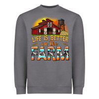 Storm life is better on the farm with barn Heavyweight Sweatshirt - texasbilliewilder
