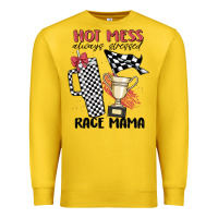 Lemon hot mess always stressed race mama Premium Sweatshirt - MaliasSmallBusiness