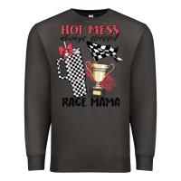 Smoke hot mess always stressed race mama Premium Sweatshirt - MaliasSmallBusiness