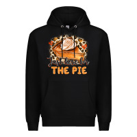 Black Just Here For The Pie Premium Hoodie - MaliasSmallBusiness