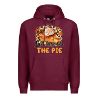 Burgundy Just Here For The Pie Premium Hoodie - MaliasSmallBusiness