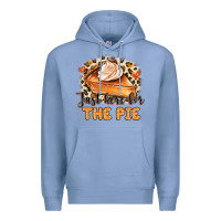 Colony Blue Just Here For The Pie Premium Hoodie - MaliasSmallBusiness