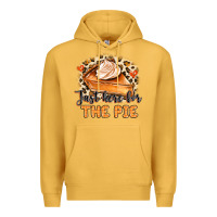 Mustard Just Here For The Pie Premium Hoodie - MaliasSmallBusiness