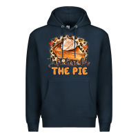 Navy Just Here For The Pie Premium Hoodie - MaliasSmallBusiness