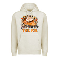 Oatmeal Heather Just Here For The Pie Premium Hoodie - MaliasSmallBusiness