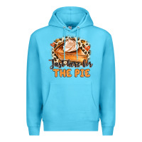 Ocean Blue Just Here For The Pie Premium Hoodie - MaliasSmallBusiness